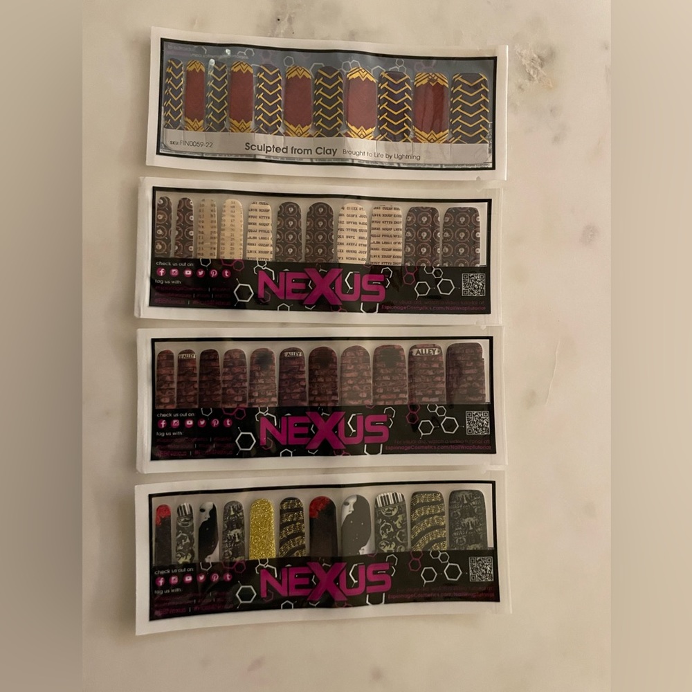 Espionage Cosmetics Nail Wraps - Four sets